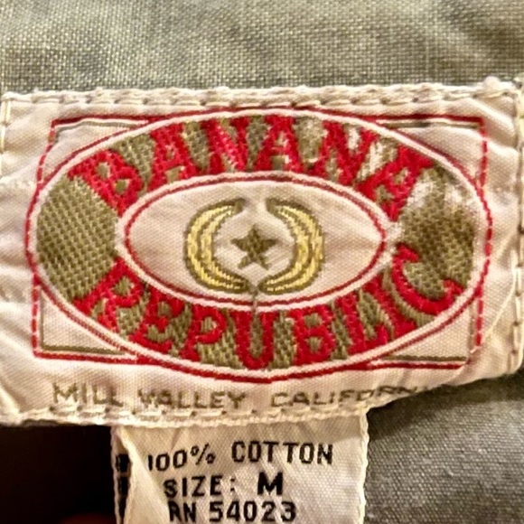 Banana Republic Archives Wilderness Vest w/ Hidden Hood in Washed Olive Green M - Picture 5 of 5